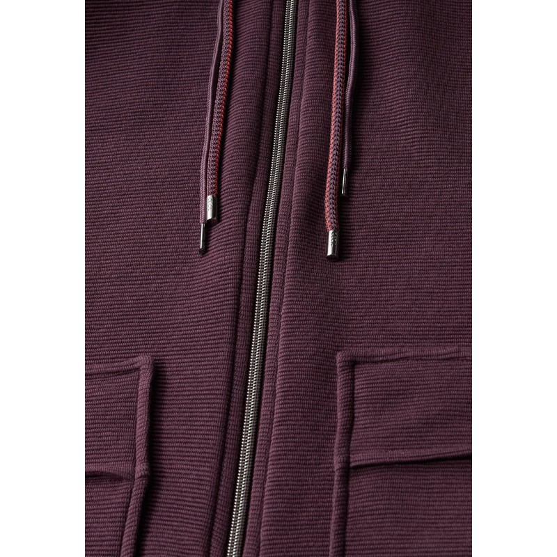 Cecil Women's Lightweight Ottoman Jacket, Mulberry Red, XL