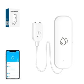 Zigbee Water Leak Sensor, Require Zigbee Hub, Tuya Water Leak Detector for Alarm System and Smart Home Automation for Kitchen Bathroom Work with Alexa Google Home (1)