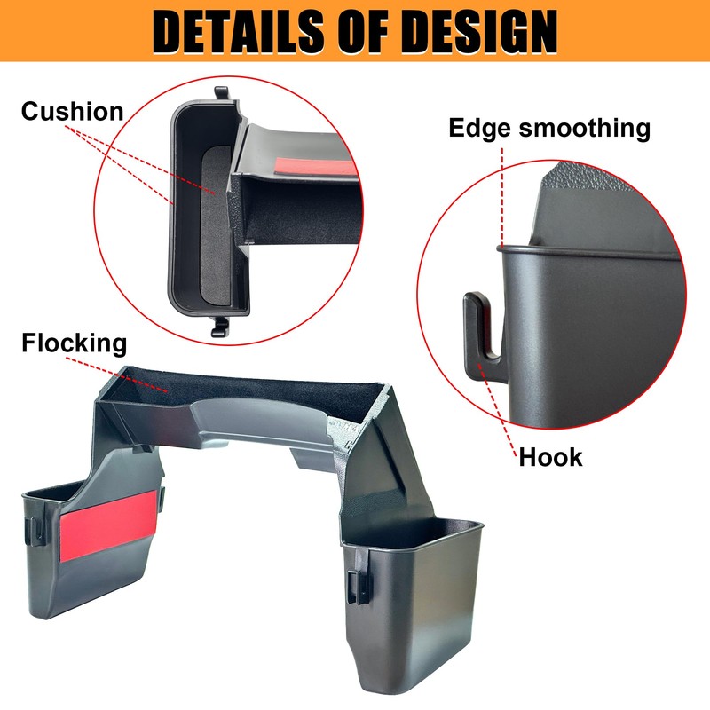 JVMA Center Console Organizer Gear Shift Tray for Jeep Gladiator