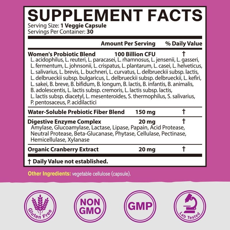Vitacook Probiotics for Women 100 Billion CFU 36 Strains, Women's