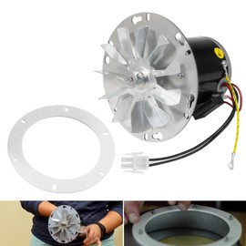 12056010 12026010 Pellet Stove Combustion Exhaust Blower Motor/Impeller Kit with Gasket Replacement for Whitfield Advantage Frontiersman Explorer Legend Quest