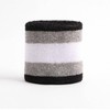 Sweat-Wicking Basic Sports Wristband Black Line Sports Goods 5ea