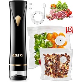 Vacuum Sealer Machine for Food Storage: Powerful Compact Food Sealer Saver, Automatic Handheld Detachable Water Tank, 10 PCS Vacuum Seal Bags for Kitchen Fridge Seal Meal Mothers Day Gift For Wife