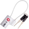 OW-Travel Cable Lock with Key (1) Suitcase Lock Padlock Luggage