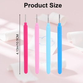 BOXOB Pack of 4 Paper Quilling Tools, Slotted Quilling Pens, Paper Flower Rolling Tools for DIY, Creations, Card Making, Crafts, Handmade Accessories (4 Colours)