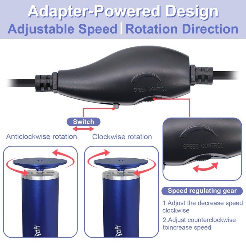 HayZBao Electric Foot File - High Torque,Callus Remover for Feet,Adjustable