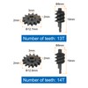 QUARKZMAN Gear Differential Steel Gear Set 13T+14T, 1 Set, Worm