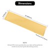 Lovdeco Peel and Stick 3x12 Inch Beveled Gold Mirror Tile
