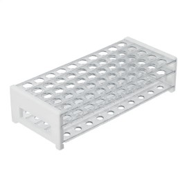 Plastic Test Tube Rack for 12/13 mm Tubes, Hole Diameter is 13.6mm, Holds 50, Detachable, Karter Scientific 208V7 (Pack of 10)