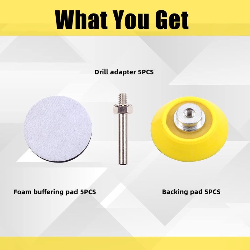SPEEDWOX 5 Packs 2 Inch Hook and Loop Sanding Discs