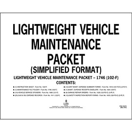 Vehicle Maintenance Report Folder with Forms and Logs, 11 3/4” x 9 7/8”, for Lightweight Vehicles, J. J. Keller & Associates, Inc.