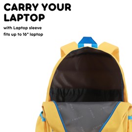 J World New York Unisex Kid's Oz School Backpack for Girls Boys. Cute Bookbag, Kumquat, One Size