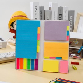 30 Pads 0.6x2 Inch Sticky Notes Haftnotizen-Set，farbiger Trenner mit Selbstklebeblöcken, Priorisierung mit Farbcodierung, 60 liniert (3,7x6), 40 gepunktet (3,7x3), 40 leer (3x3,7), 60 pro rechteckig