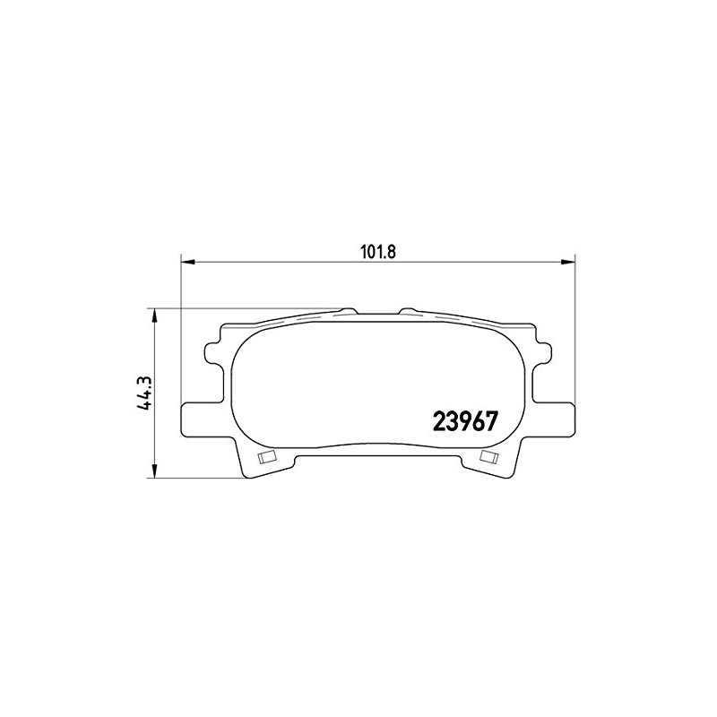 Brembo P 83 068 Bremsbelagsatz, Scheibenbremse - (4-teilig)