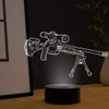 Optical Illusion 3D Weapon Night Light 16 Colours Different Remote