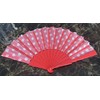 Fat-catz-copy-catz Red Polka Dots Spotted Portable Foldable Spanish Hand Fan