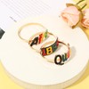 Juneteenth Napkin Rings Set African Map Napkin Rings Enamel Fist