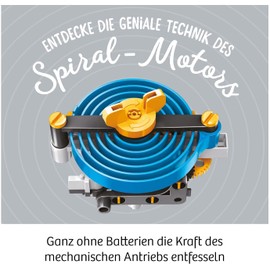 Kosmos Kosmos ‎620783 Mechanical Power, Entdecke spielerisch Mechanik, Bausatz mit Spiral-Motor für Rennauto, Roboter und Timer, Experimentierkasten für Kinder ab 8-12 Jahre Bunt