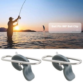 eMagTech 50 Pieces Fishing Strike Clips Stainless Steel Fishing Blow Bait Clips for Freshwater Saltwater Sea Fishing IMPS Bait Clips