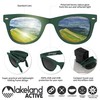 Lakeland Active Camerton Folding Polarized Sunglasses - Matte Forest Green