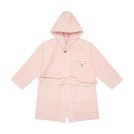 Steiff Unisex Kinder Basic Bademantel, SILVER PINK, 116 EU