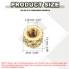 PATIKIL M6 Threaded Inserts M6x5x8mm, 50 Pcs Brass Heat Set