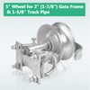 Wmebee Sliding Gate Rollers, Steel Rolling Gate Hardware for 2''
