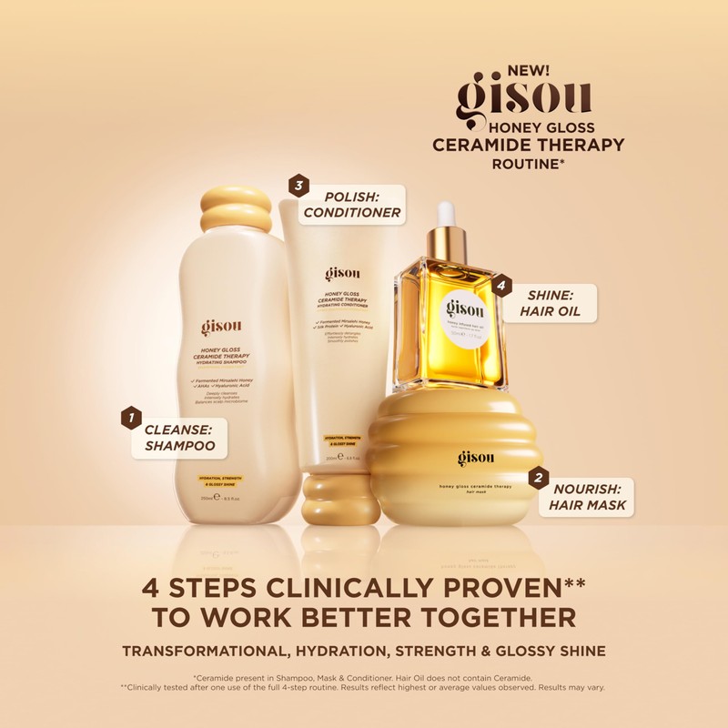 Gisou Honey Gloss Duo – Honey Infused Hair Oil &