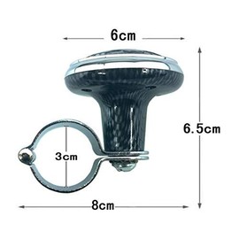 Universal Car Steering Wheel Knob, Car Heavy Steering Wheel Knob Spinner Handle Knob Steering Handle Ball Ball (Black)