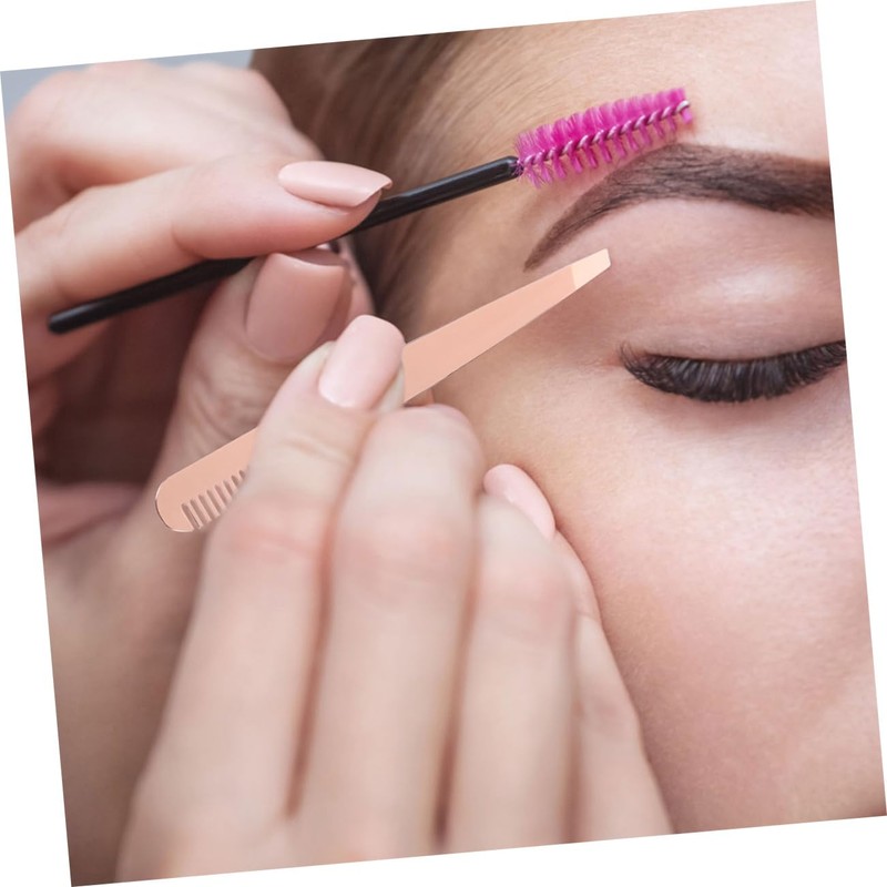Mikinona Precision Eyebrow Tweezers by 4pcs Stainless Steel Lash Tweezers