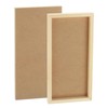 PATIKIL Unfinished Wood Canvas Panel 12x6" Deep 0.75", 4 Pack
