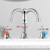 RKF Bathroom Faucets for Sink 3 Hole Chrome Polished 8