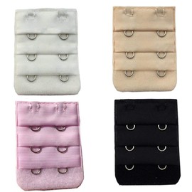 3 Pieces Women Bra Straps Extender Bra Extension Straps 3 Rows 2 Hooks Adjustable Spacing Bra Extender Straps TheBigThumb, Purple, 4pcs