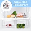 2 Pack Stainless Steel Fridge Thermometers, Double Scale Stand and