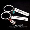 AHAETH Couples Keychain Gifts for Boyfriend and Girlfriend Rocket Planet