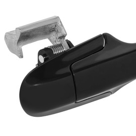 DNA MOTORING Rear Right Outer Door Handle Compatible with 03-07 Honda Accord Sedan, Black, OEM-DHO-01088