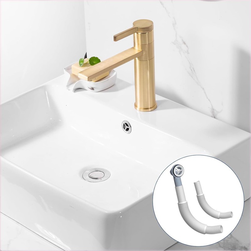Sink Overflow Kit, Round Overflow Pipes, Sink Overflow, Scalable Overflow