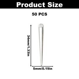 50PCS Long Spike Shape Alloy Charms, Antique Silver Spike Alloy Pendants Findings, Zipper Anklet Pendants, Tibetan Vintage Circular Charms for Necklace Bracelet Earrings Jewelry Making DIY Crafts