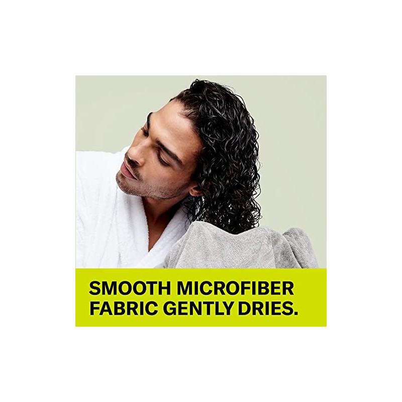 DevaCurl Microfiber Anti-Frizz Hair Towel | Gently Dries | Gray