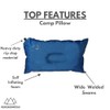 MOUNTAIN SUMMIT GEAR Inflatable Camp Pillow (Travel and Camping Pillow