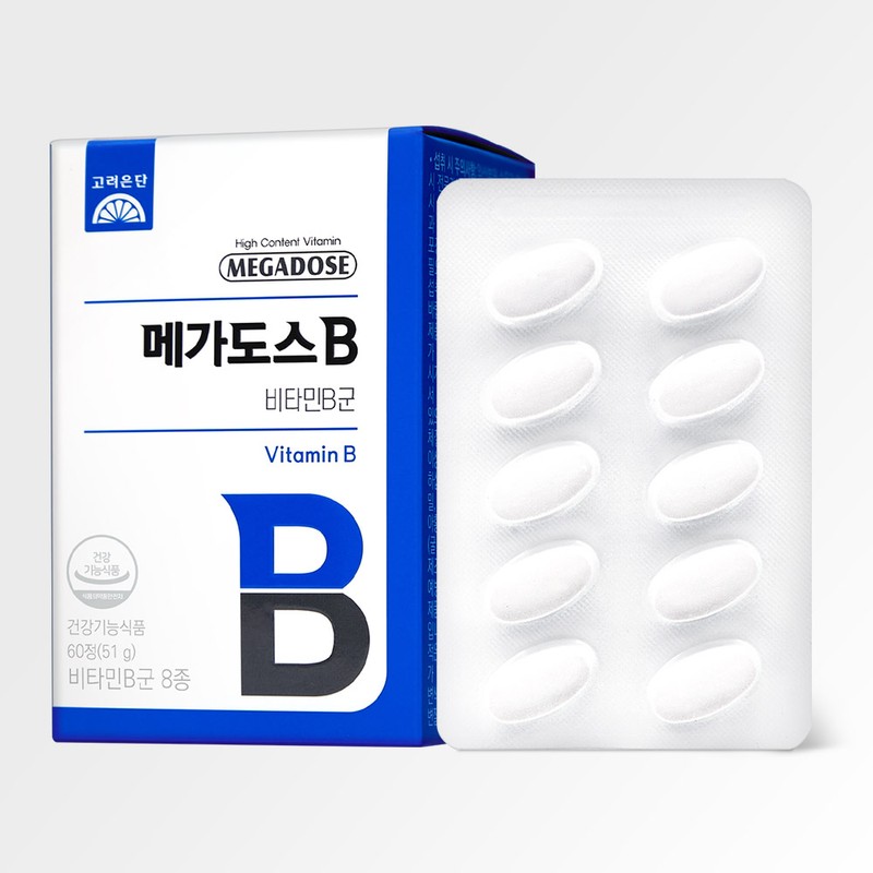 GoryeoEundanMall Kolon Eundan Megadose B Vitamin B Complex 60 Tablets,