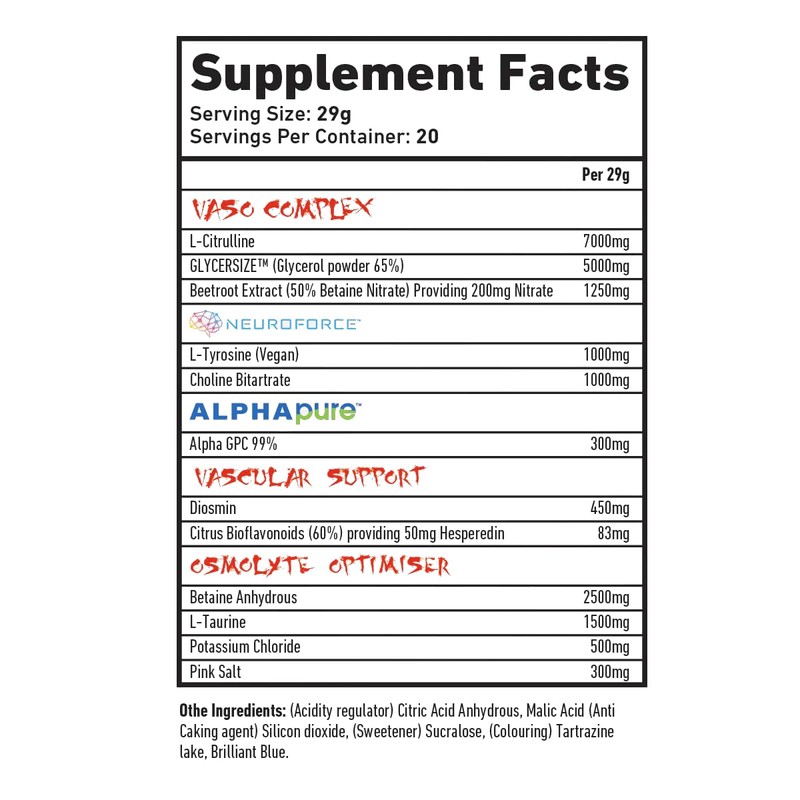 TWP Nutrition Platinum Series VARI V2, Non Stim Focus and
