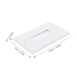 DOITOOL Threading Panel Wall Plate Cable Pass Through Brush Wall Plate for Tv Speaker Cable Management