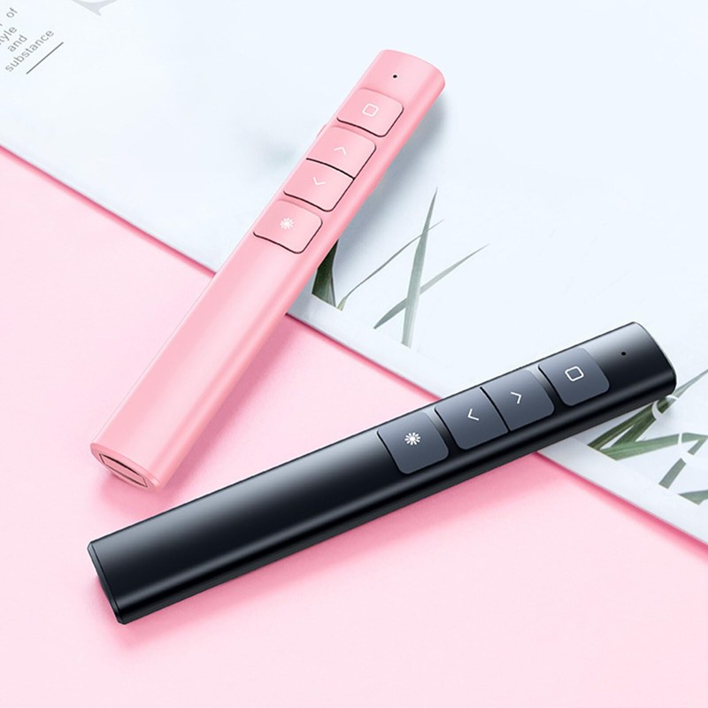 SunshineFace Wireless Presenter Remote Presentation Clicker Slide Advancer with Red