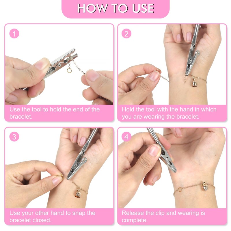 Toolour 10-Piece Jewellery Making Set, Pink, Jewellery Accessories Tool for