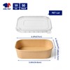 JOLLY CHEF 50 Pack Paper Food Containers with Lids, 19
