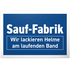 DankeDir! Sauf Fabrik Sign 30 x 20 cm Party Decoration Birthday Gift Funny Saying Birthday Decoration Gift Idea Party Gift JGA Requiste Alcohol Photo Booth