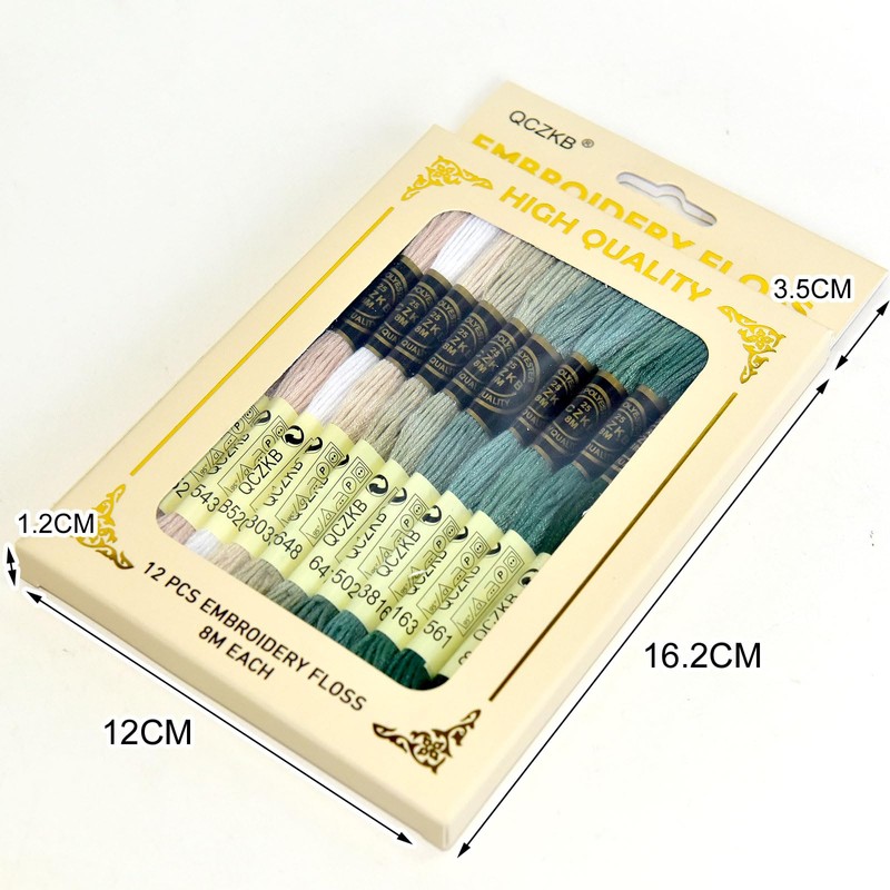 Premium Rainbow Color Embroidery Floss - Cross Stitch Threads -