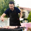 APRONPANDA Professional Adjustable Black 100% Cotton Apron with 2 Pockets