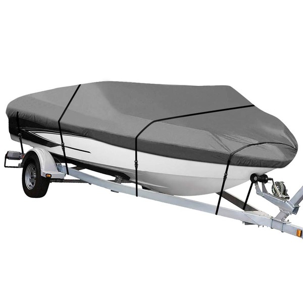 NEXCOVER Boat Cover, Waterproof Heavy Duty Boat Covers Trailerable Runabout